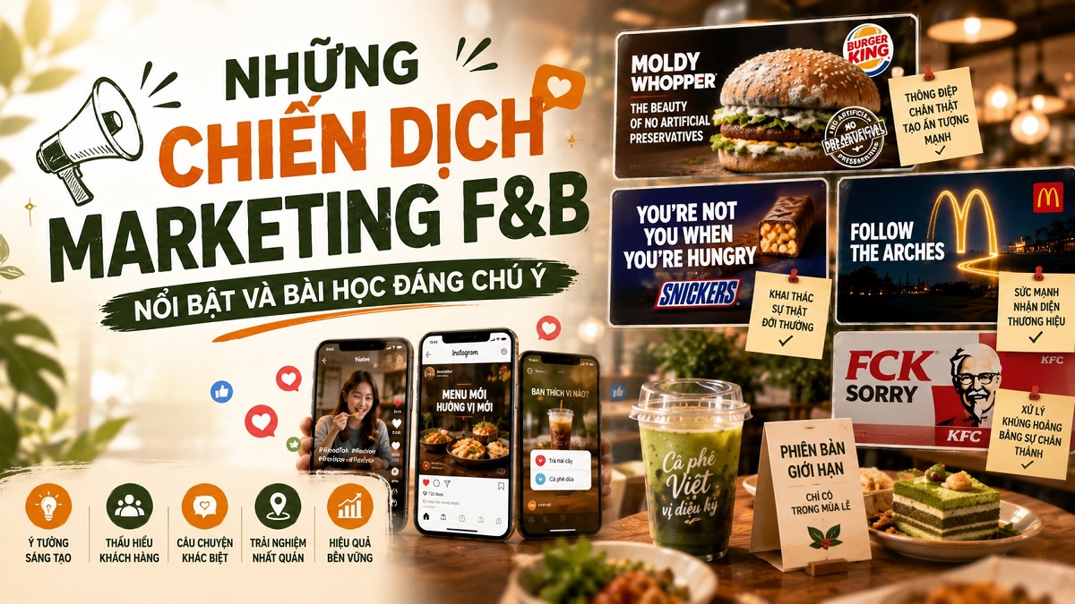 Những chiến dịch marketing F&B nổi bật và bài học đáng chú ý
