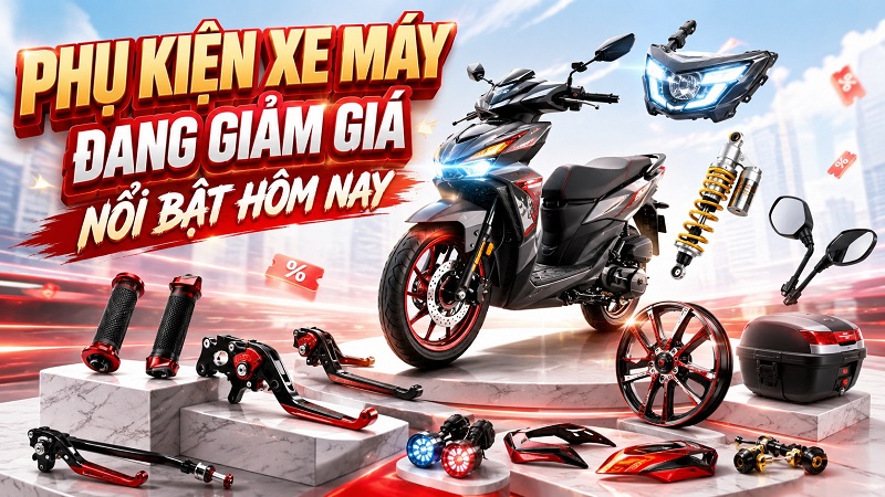 Phụ kiện xe máy đang giảm giá nổi bật hôm nay – Deal đáng chú ý